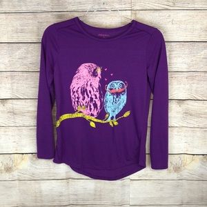 Xhilaration Purple Owl Top | Sleepwear | Girls 14